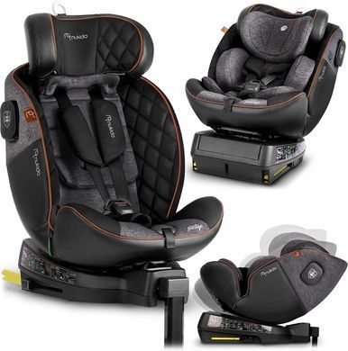 Автокрісло Nukido Prestige Line ISOFIX 0-36 кг, чорно-сіре 710100