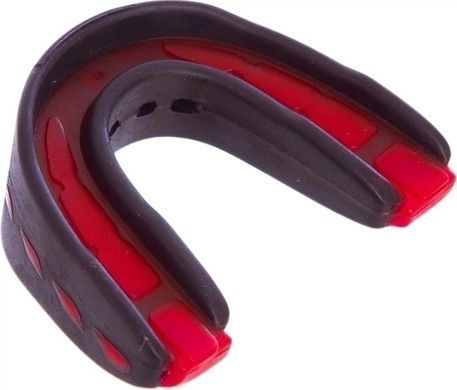Капа для боксу Everlast EVERSHIELD DOUBLE MOUTH GUARD чорний, червоний Уні UNI 1400007