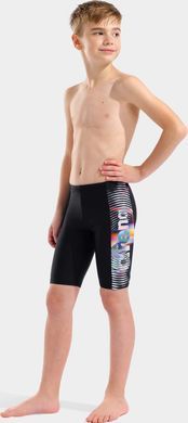 Плавки для хлопчиків Arena LIT LOGO SWIM JAMMER чорний  010693-550