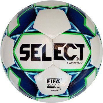 М'яч для футзалу Select Futsal Tornado (FIFA Quality PRO) (014) біл/синій, розмір 4 (105000-014) 105000-014