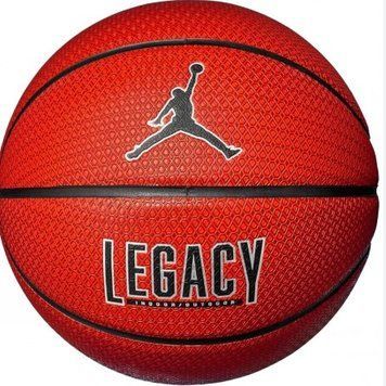 М'яч баскетбольний Nike JORDAN LEGACY 2.0 8P DEFLATED AMBER/BLACK/METALLIC SILVER/BLACK size 6 J.100.8253.855.06