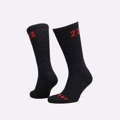 Шкарпетки Nike U JORDAN ESSENTIAL CREW 3PR чорний, червоний Уні 42-46 00000016875