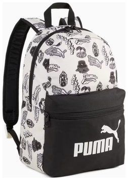 Рюкзак Puma Phase Small Backpack 13L белый, черный Уни 12 x 25 x 36 см 00000037856