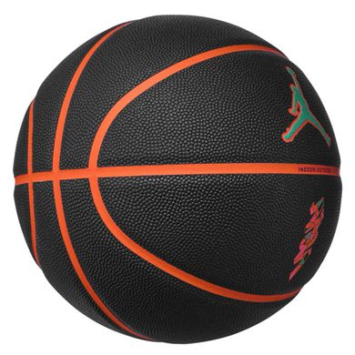 мяч баскетбольный Nike JORDAN ALL COURT 8P Z WILLIAMSON DEFLATED чорний, помаранчевий Уні 7 00000029777