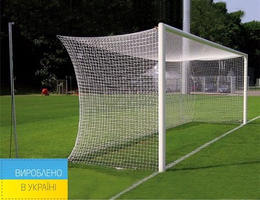 Профессиональная футбольная сетка на ворота 7,32х2,44x2x2 м.,"Премьер Лига" шнур 3,5 мм. GM-3512-2