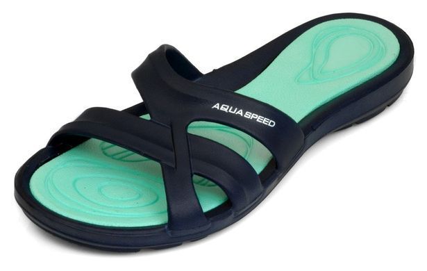 Шльопанці Aqua Speed PANAMA 6603 темно-синій, бірюзовий Жін 38 513-10