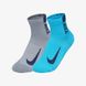 Шкарпетки Nike U NK MLTPLIER ANKLE 2PR сірий, блакитний Уні 34-38 00000014357 фото 1