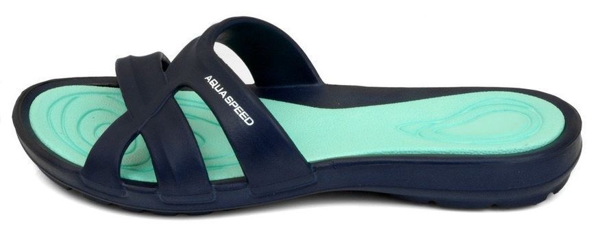 Шльопанці Aqua Speed PANAMA 6603 темно-синій, бірюзовий Жін 38 513-10