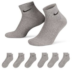 Шкарпетки Nike U NK EVERYDAY CSH ANKL 6PR 132 сірий Чол 34-38 00000022417