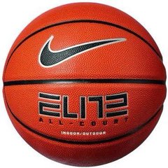 мяч баскетбольный Nike ELITE ALL COURT 8P 2.0 DEFLATED помаранчевий, чорний, сріблястий Уні 6 00000029778