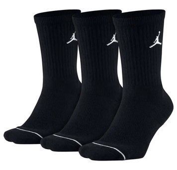 Шкарпетки NIKE U J ED CUSH POLY CREW 3PR 144 чорний Уні M DX9632-010