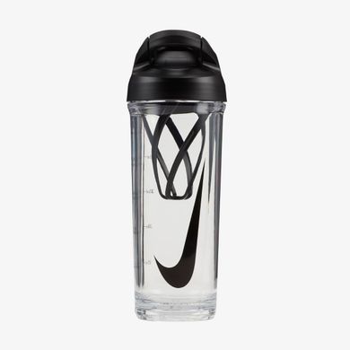 Пляшка Nike TR HYPERCHARGE SHAKER BOTTLE 24 OZ прозора, чорна Уні 709 мл 00000008598