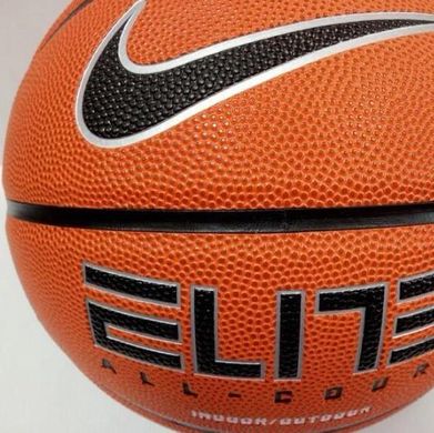 мяч баскетбольный Nike ELITE ALL COURT 8P 2.0 DEFLATED оранжевый, черный, серебристый Уни 6 00000029778