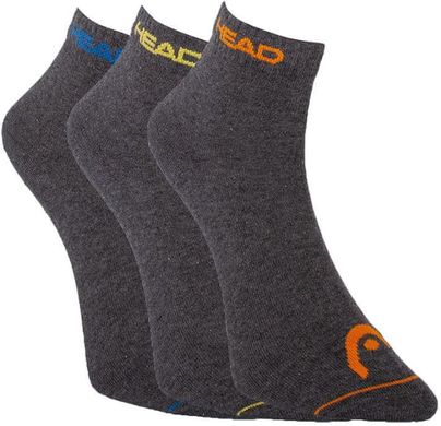 Шкарпетки Head QUARTER 3PPK UNISEX темно-сірий Уні 39-42 00000011726