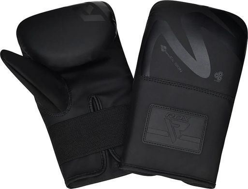 Боксерські рукавиці RDX BOXING BAG MITTS F15 чорний 4 унцій BMR-F15MB