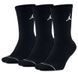 Шкарпетки NIKE U J ED CUSH POLY CREW 3PR 144 чорний Уні L DX9632-010 фото 1