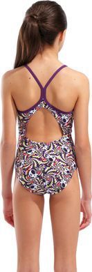 Купальник закритий для дівчат Arena FUN SKULLS SWIMSUIT LIGHTDROP мультиколор дитячий  010284-590