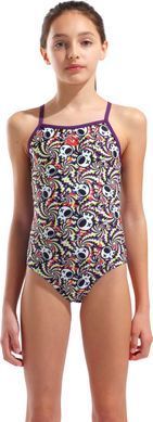 Купальник закритий для дівчат Arena FUN SKULLS SWIMSUIT LIGHTDROP мультиколор дитячий  010284-590
