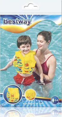 Жилет для плавання Aqua Speed TROPICAL 5654 жовтий 18-30 кг 00000039455