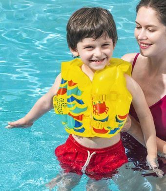 Жилет для плавання Aqua Speed TROPICAL 5654 жовтий 18-30 кг 00000039455