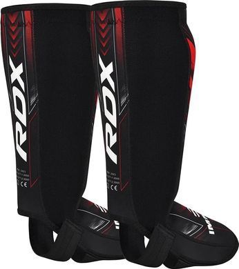 Захист ніг RDX NEOPRENE SHIN INSTEP IMMAF-1 чорний, червоний L SGN-IMF-1R