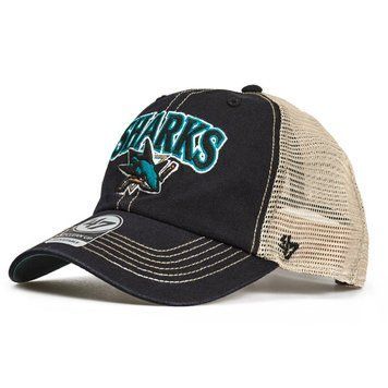 Кепка-тракер 47 Brand SAN JOSE SHARKS чорний, пісочний, зелений Уні OSFA H-TSCLA22LAP-VB