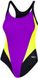 Купальник закритий для жінок Aqua Speed ​​SONIA 6171 фіолетовий, чорний, жовтий флуор Жін 40 (L) 00000017320 фото 1