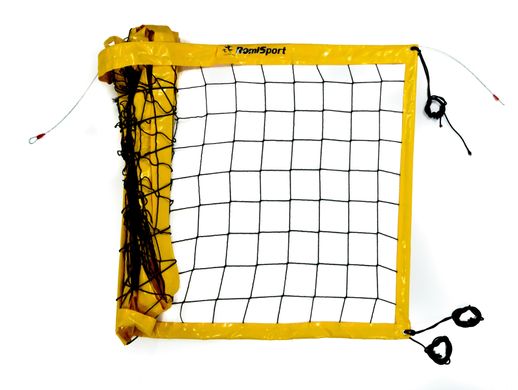 Сетка волейбольная Romi Sport "Профессиональная 2,7 мм.(PE)" Sia000066 black/yellow Sia000066