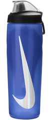 Бутылка Nike REFUEL BOTTLE LOCKING LID 24 OZ синий, черный, серебристый Уни 709 мл 00000029761