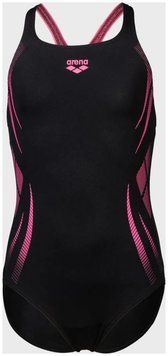 Купальник закритий для дівчат Arena POSEIDONIA SWIMSUIT SWIM PRO B чорний Діт 140 см 00000037434
