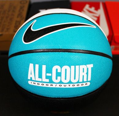 мяч баскетбольный Nike EVERYDAY ALL COURT 8P DEFLATED чорний, білий, бірюзовий Уні 7 00000029779