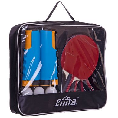 Набір для настільного тенісу CIMA CM-2857 (4 ракетки, 6 м'ячів, сітка, чохол) CM-2857
