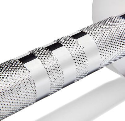 Гантель регульована Adidas Adjustable Chrome Dumbbell сріблястий 1-5 кг ADWT-11400