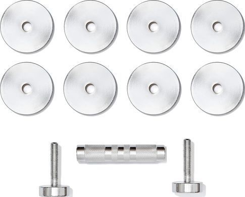 Гантель регульована Adidas Adjustable Chrome Dumbbell сріблястий 1-5 кг ADWT-11400