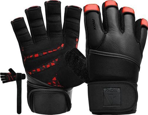 Тренировочные перчатки RDX GYM GLOVES MICRO черный, красный S (WGL-L7R) 00000041880