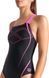 Купальник закрытый для женочек Arena GRAPHIC SWIMSUIT SWIM PRO BACK черный, розовый женский 36 009024-590 фото 3