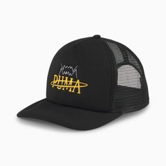 Кепка Puma Basketball Trucker Cap чорний, жовтий Уні OSFA 00000025157