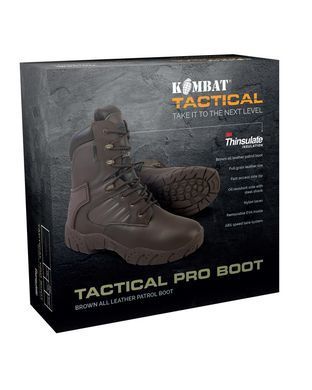 Ботинки тактические Kombat UK Tactical Pro Boots All Leather (kb-tpb-brw-40) kb-tpb-brw-40