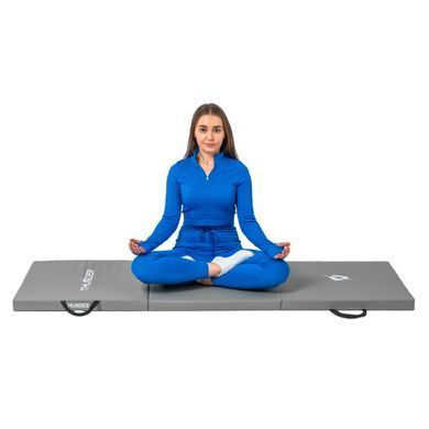 Мат гимнастический THUNDER MG-02, 180 х 60 х 5 см, серый MG-02-GREY