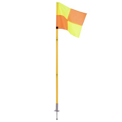 Прапори кутові складні SP-Sport C-4585 4шт 1,63м помаранчевий-жовтий C-4585