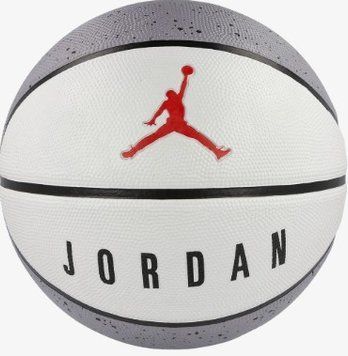 М'яч баскетбольний Nike JORDAN PLAYGROUND 2.0 8P DEFLATED CEMENT GREY/WHITE/BLACK/FIRE RED size 7 J.100.8255.049.07