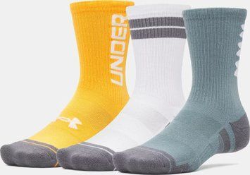 Шкарпетки Under Armour Perf Tech Nov 3pk Crew бірюзовий, білий, помаранчевий 1379515-587