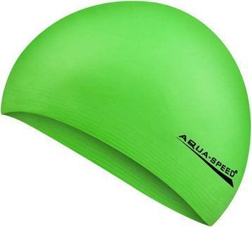 Шапка для плавання Aqua Speed SOFT LATEX 5727 неоновий, зелений Уні OSFM 122-04