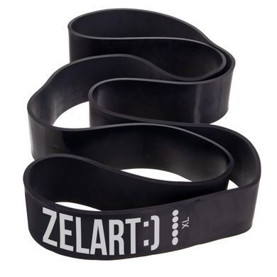 Гума петля для підтягувань та тренувань стрічка силова Zelart POWER BANDS FI-0889-5 29-79кг чорний FI-0889-5