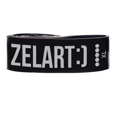Гума петля для підтягувань та тренувань стрічка силова Zelart POWER BANDS FI-0889-5 29-79кг чорний FI-0889-5