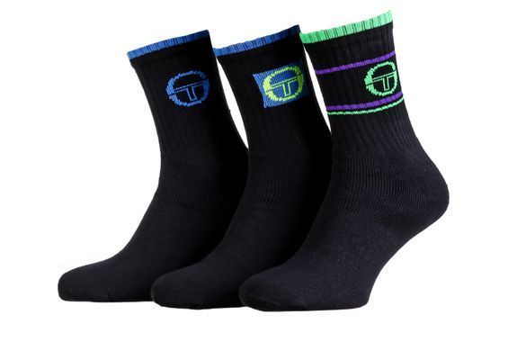Шкарпетки Sergio Tacchini 3-pack синій, зелений Жін 35-37 13520106-1