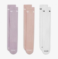 Шкарпетки Nike U NK EVERYDAY PLUS CUSH CREW білий, рожевий, фіолетовий Уні 42-46 00000023798