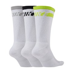 Шкарпетки Nike U NK EVERYDAY PLUS CUSH CREW 3PR білий, мультиколор Уні 34-38 00000012897