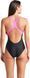 Купальник закрытый для женочек Arena GRAPHIC SWIMSUIT SWIM PRO BACK черный, розовый женский 36 009024-590 фото 2