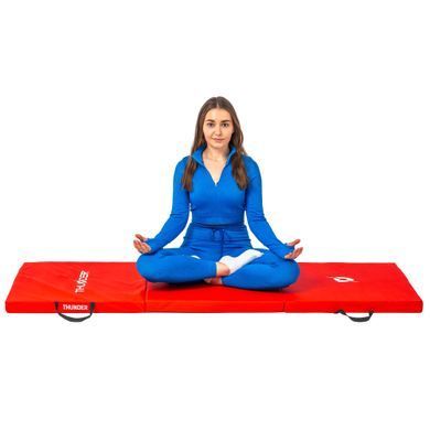 Мат гимнастический THUNDER MG-02, 180 x 60 x 5 см, красный MG-02-RED